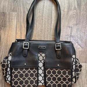 Nine West Y2K Geometric Print Shoulder Bag